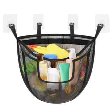 Imagem de Organizador De Brinquedos Para Banho - Organizador Em Rede Para Brinquedos De Banho | Cesto Em Rede Para Quarto De Bebé Casa De Banho Cozinha Sala Armário Piscina Dormitório Infantil Organização