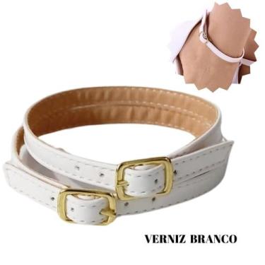 Imagem de Tornozeleira Sandália Tira Com Fivela Ouro Scarpin 30cm 1par - feminy 