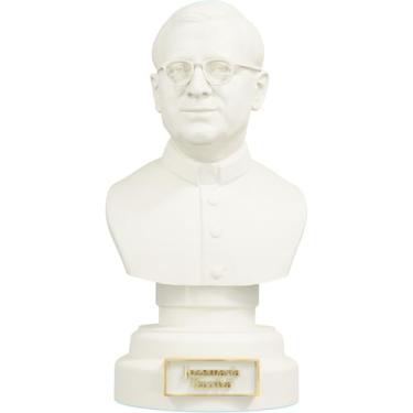 Imagem de Estátua Busto São Josemaría Escrivá (Cor Mármore Dourado)