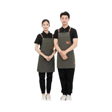 Imagem de Avental De Cozinha À Prova D'água Para Mulheres E Homens Com Bolsos Pa