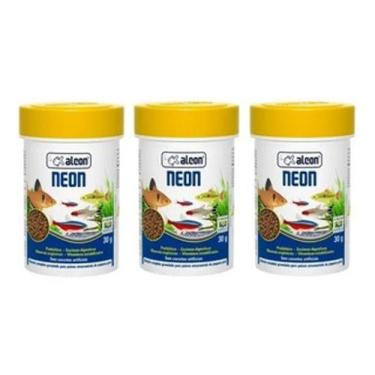 Imagem de Kit C/ 3 Rações Alcon Neon 30g - Peixes Pequenos - Granulado