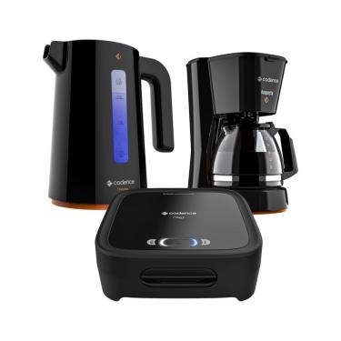 Imagem de Kit Cadence Contrast - Sanduicheira Cafeteira Chaleira
