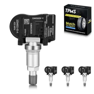 Imagem de BDFHYK Sensores TPMS 433MHZ compatíveis com Tesla 2017-2019 Model 3, 2014 Conti Model S, 2015-2019 Model S, 2016-2019 Model X, sistema de monitoramento de pressão de pneu pacote com 4