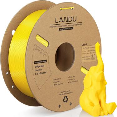 Imagem de Filamento de impressora 3D LANDU PLA+ 1,75 mm amarelo 1 kg
