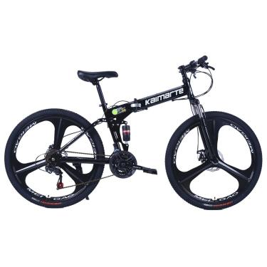 Imagem de Bicicleta Aro 26 Bike Dobrável Aço Carbono 21V Freio a Disco CityFlow Preto WCT FITNESS