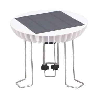 Imagem de Wiggler de água solar silenciosa água movida a energia agitadora dinâmica para o jardim de banho de pássaros lagoa abds aço 5v 2w 300g