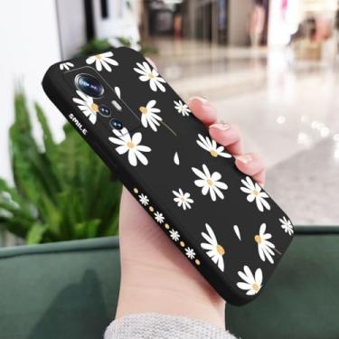 Imagem de Capa de celular com estampa de margaridas lisas para Xiaomi 15 14T 14 13 13T 12 11 Ultra 12T 10T 11T Pro Lite Poco X7 F5 F4 X4 M4 Pro 5G GT, preta, para Mi 15
