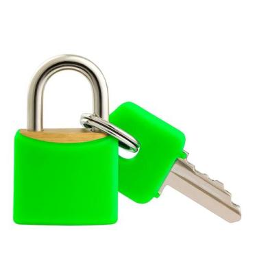 Imagem de Kit com 2 Cadeados Coloridos 20mm  Ideal para Armários, Mochilas e Jan