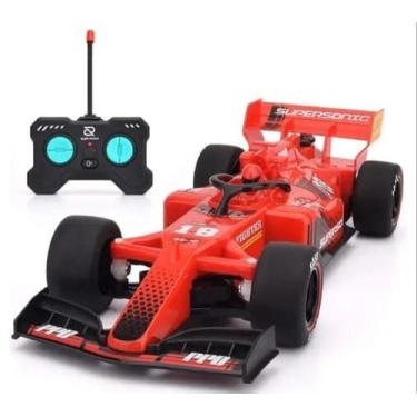 Imagem de Brinquedo Carrinho Formula 1 Controle Remoto Recarregável Solta Fumaça