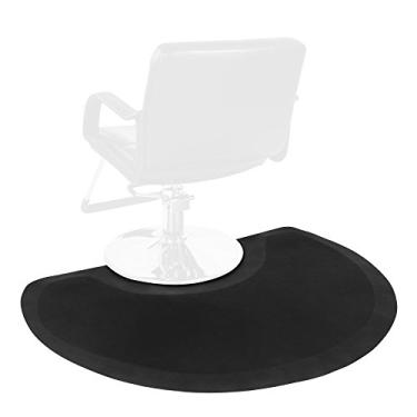 Imagem de OmySalon Tapete antifadiga de 0,6 cm de espessura para cabeleireiros em pé, tapete de piso de barbeiro de 9,5 cm x 10 cm sob a cadeira de salão, equipamento de cabeleireiro para corte de cabelo