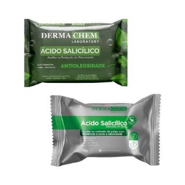 Imagem de Kit Sabonete Barra  Pele Oleos E Lenço Antiolesidade Vegano  - Dermach