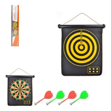 Imagem de Jogo de Dardos Tiro ao Alvo Dupla Face Magnéticos 6 dardos - Funs