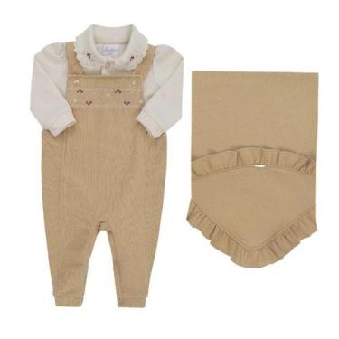 Imagem de Kit Saída Maternidade Luxo Bebê Menina Plush Paraiso 17746 - Paraíso, 