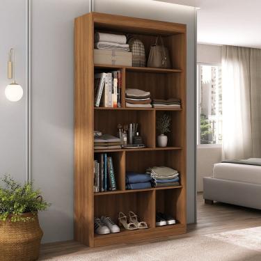 Imagem de Estante para Quarto Livreiro Artemis Espresso Móveis Nogal
