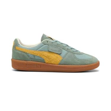 Imagem de PUMA Tênis masculino Palermo Weathered com cadarço casual - verde, Verde, 39