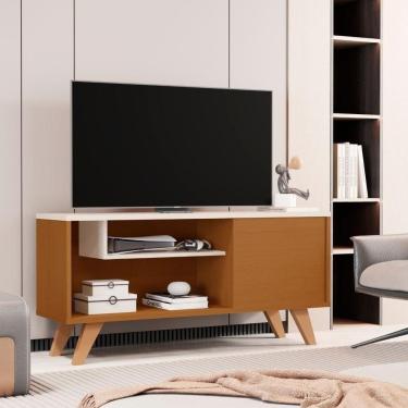 Imagem de Bancada Tvs 60 Polegadas Redwood Nature Off White
