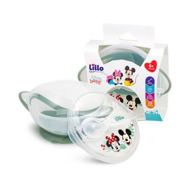 Imagem de Prato Infantil Bowl Com Colher e Ventosa Disney - Lillo