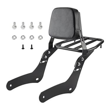 Imagem de FIASRAC Versão Atualizada Do Encosto Passageiro Sissy Bar Com Porta-Bagagens Compatível Honda Cmx 300 500 Rebel Cmx300 Cmx500 2017-2022