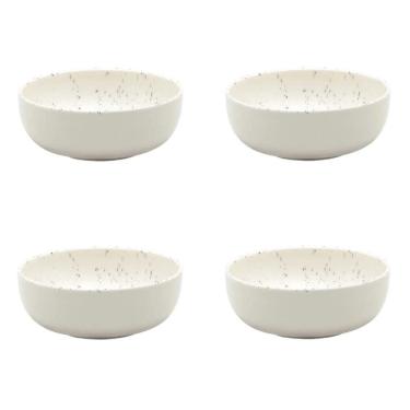 Imagem de Conjunto de Tigela 04 Peças Flat Chuvisco 600 ml Oxford