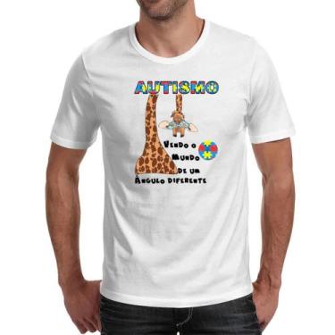 Imagem de Camiseta Unissex Autismo vendo o mundo de um angulo diferente - Aleart