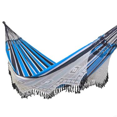 Imagem de Rede de Dormir e Descanso Duquesa Casal Extra Varanda Crochê 100% Algodão Jaguaruana. (Gremio)