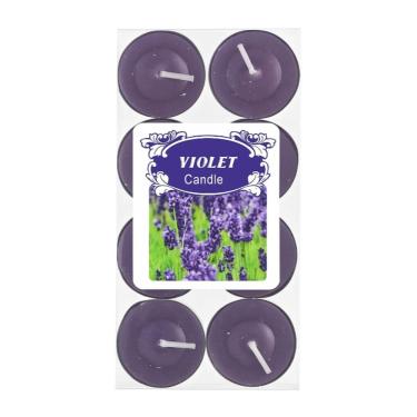 Imagem de Kit 16 Vela Decorativa Romântica Pequena Redonda Colorida Refil Lamparina Flutuante Base Alumínio