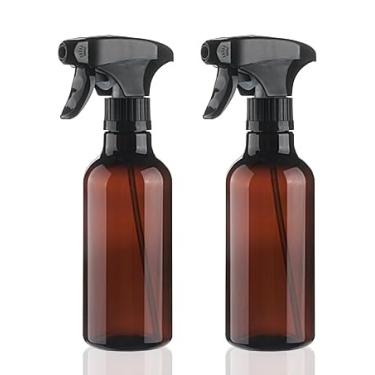 Imagem de Cosywell Pacote com 2 frascos de spray de plástico de 360 ml para limpeza contínua, frascos de spray para cabelo, óleos essenciais, toners, água de rosas, cosméticos (marrom)