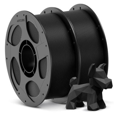 Imagem de ANYCUBIC Pacote PLA de filamento de impressora 3D, filamento PLA precisão dimensional de 1,75 mm +/- 0,02 mm, carretel reutilizável de 1 kg, 2 kg, preto