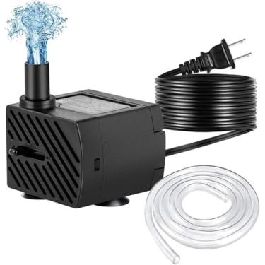 Imagem de Alonekiss Mini bomba de água submersível de 80 GPH 3 W ultra silenciosa para aquário, tanque de peixes, lagoa, hidroponia