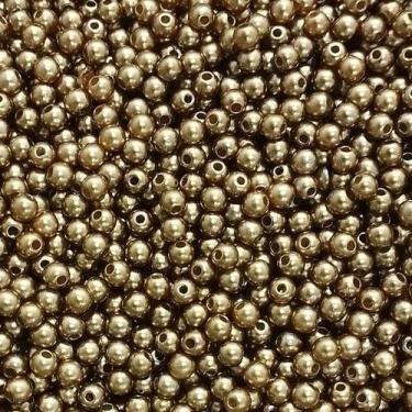 Imagem de PÉROLA DE ABS LISA Nº 04 20G PEROLA 4MM - IMPORTAÇÃO, Marrom médio