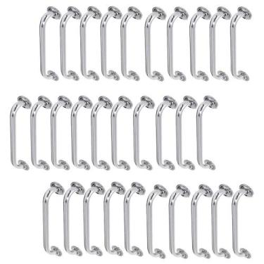 Imagem de Alça de Apoio Inox Barra 50cm Kit 30 Unidades Acessibilidade Idoso Cad