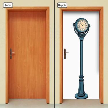 Imagem de Adesivo Decorativo de Porta - Relógio - 832cnpt - Allodi