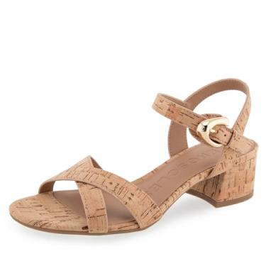 Imagem de Aerosoles Sandália feminina de salto cinza, Cortiça natural, 34