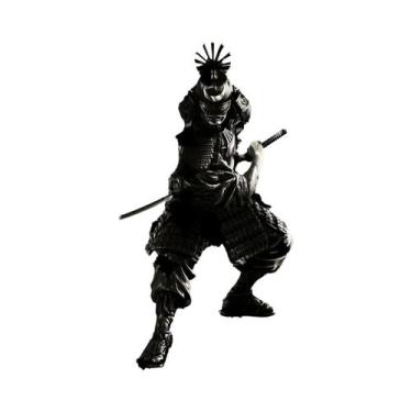 Imagem de Pôsteres De Arte De Parede De Samurai Japonês Moderno, Preto E Branco,