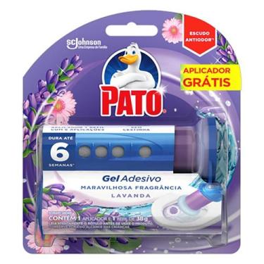 Imagem de Desodorizador Sanitario Gel Adesivo 6x38g - Pato, Lavanda