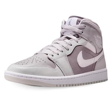 Imagem de Tênis feminino Air Jordan 1 Mid (BQ6472-008, pó de fóton/cinza atmosfera/branco), Photon Dust White 008, 35