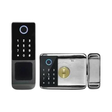 Imagem de Fechadura Digital Inteligente Tuya Wifi À Prova d'Água Para Exterior C