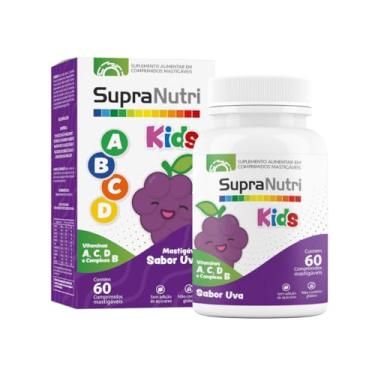 Imagem de Suplemento Vitamina Criança, Supranutri Kids C/ 60 comprimidos Mastigável, sabor Uva