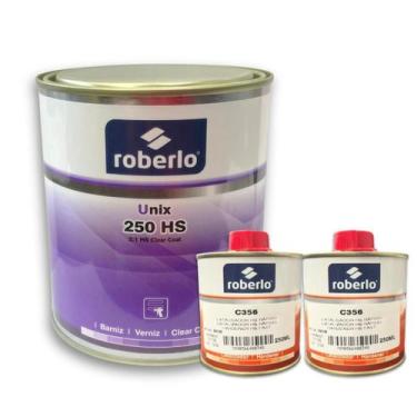 Imagem de Verniz Unix 250Hs 900Ml + 2 Catalisador C356 250Ml Roberlo