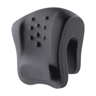 Imagem de MotiveTech Almofada de pescoço para cadeira de escritório, almofada para cochilo, conforto, espuma viscoelástica, apoio de cabeça ergonômico para dormir, ideal, Cinza Profundo