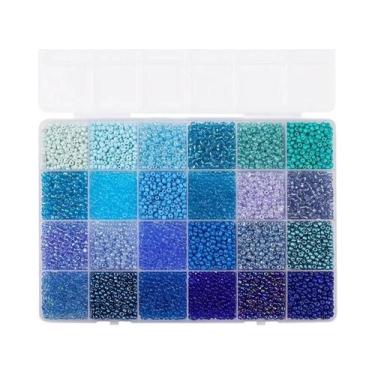 Imagem de Conjunto De Miçangas Coloridas De 3mm Com 24 Compartimentos Para DIY, 