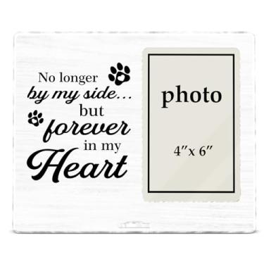 Imagem de Zauly Porta-retrato de acrílico memorial de cachorro para perda de cachorro, moldura de acrílico memorial de animal de estimação, moldura de lembrança de luto de gato, foto de 10 x 15 cm