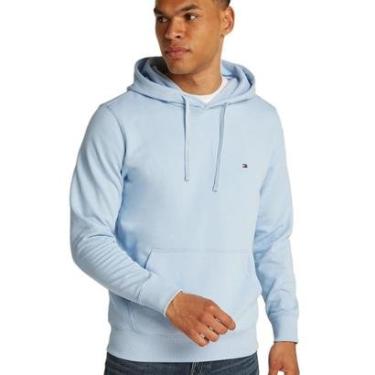 Imagem de Moletom Canguru Tommy Hilfiger Mini Flag Algodão Azul-Masculino