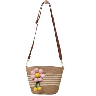 Imagem de Farm4Far Bolsa de ombro feminina com laço e laço, 25ss4038k