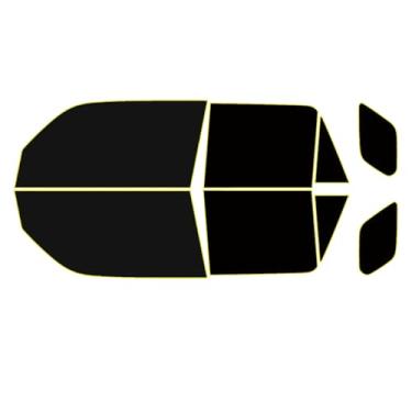 Imagem de Kit de película de escurecimento pré-cortada para Toyota 4Runner 2010-2025 Película de nano-cerâmica camaleão de carbono com duas camadas Sombra: 5%, 20%, 35% raios UV99% IRR 95% para todos os lados