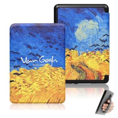 Imagem de GUKSRASO Capa para Kindle 11ª Geração 2024/2022 (6", Modelo: C2V2L3/RS23CV) - Feito de Material à Prova D'água, com Suspensão Automática, Alça de Mão