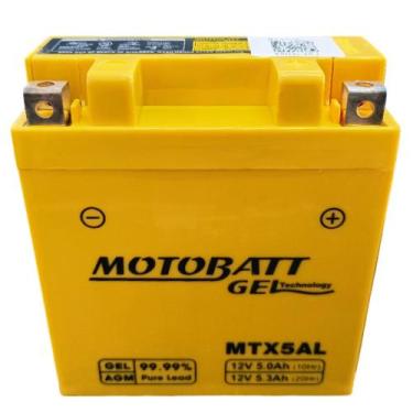 Imagem de Bateria Honda Cbx 200 Strada Motobatt Mtx5al 12v 5,5ah