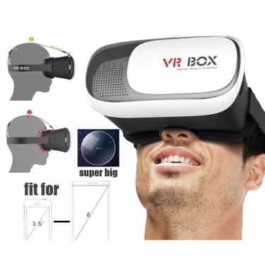 Imagem de Oculos 3d Realidade Virtual Celular Vr Box Filme Jogos Metaverso Cardb