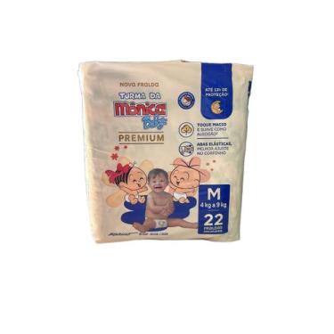 Imagem de Fralda turma da monica premium jumbo 22 tiras - m