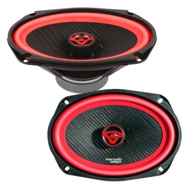 Imagem de CERWIN-VEGA! V69 Alto-falantes automotivos coaxiais bidirecionais de 15 x 22 cm (4 Ohm) - Nova série Vega 2025, Woofer híbrido de fibra de carbono e tweeter de domo de seda, vendido em pares